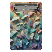 Iridescent Butterfly Garden Mini Klembord (Voorkant)