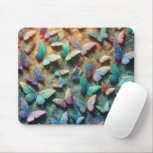 Iridescent Butterfly Garden Mousepad Muismat (Met muis)