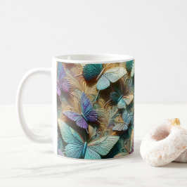 Iridescent Butterfly Garden Mug Koffiemok