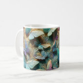 Iridescent Butterfly Garden Mug Koffiemok (Voorkant links)