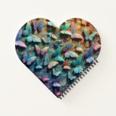 Iridescent Butterfly Garden Notitieboek (Achterkant)