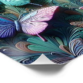 Iridescent Butterfly Garden Perfect Poster (Hoek)