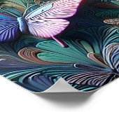 Iridescent Butterfly Garden Poster (Hoek)