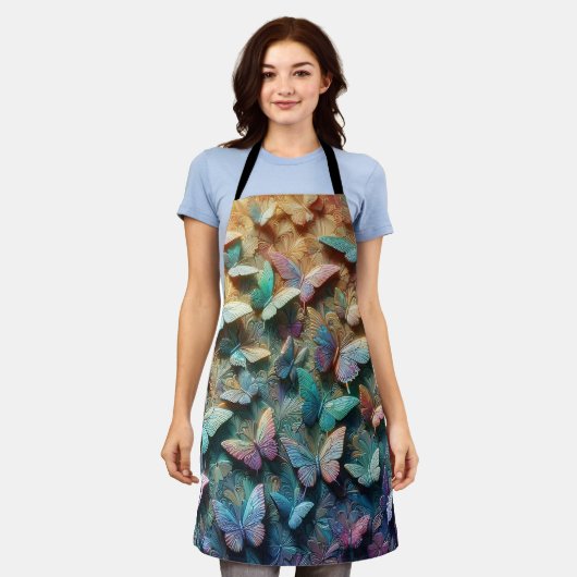 Iridescent Butterfly Garden Schort (Gedragen)