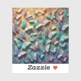 Iridescent Butterfly Garden Sticker