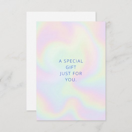 Iridescent Cadeaubon (Voorkant / Achterkant)