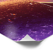 Iridescent Chrome Neural Abstract Futuristic Art Perfect Poster (Hoek)