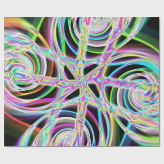 Iridescent Chrome Nine Cadeaupapier (Vlak)