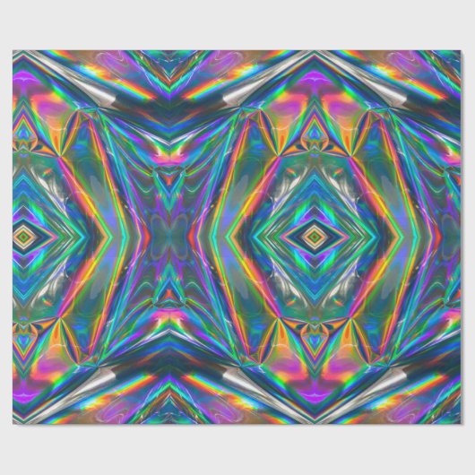 Iridescent Chrome-omslagpapier Cadeaupapier (Vlak)