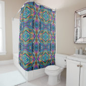Iridescent Chrome Shower Curtain Douchegordijn (In situ)