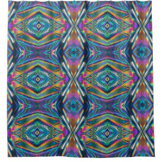 Iridescent Chrome Shower Curtain Douchegordijn (Voorkant)