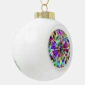 Iridescent Chrome Six Keramische Bal Ornament (Links)
