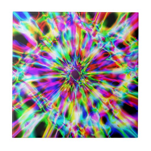 Iridescent Chrome Six Tegeltje (Voorkant)