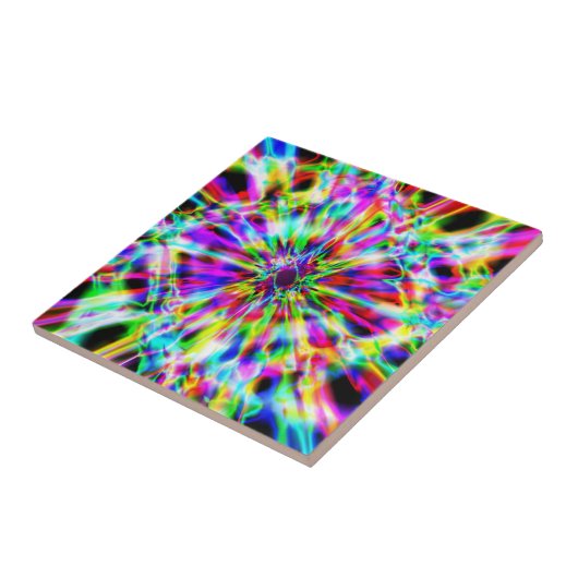 Iridescent Chrome Six Tegeltje (Zijkant)