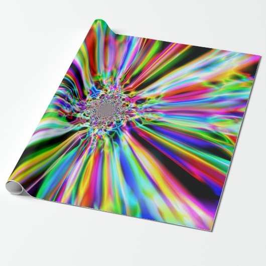 Iridescent Chrome Ten Cadeaupapier (Uitgerold)