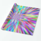 Iridescent Chrome Vier Cadeaupapier (Uitgerold)