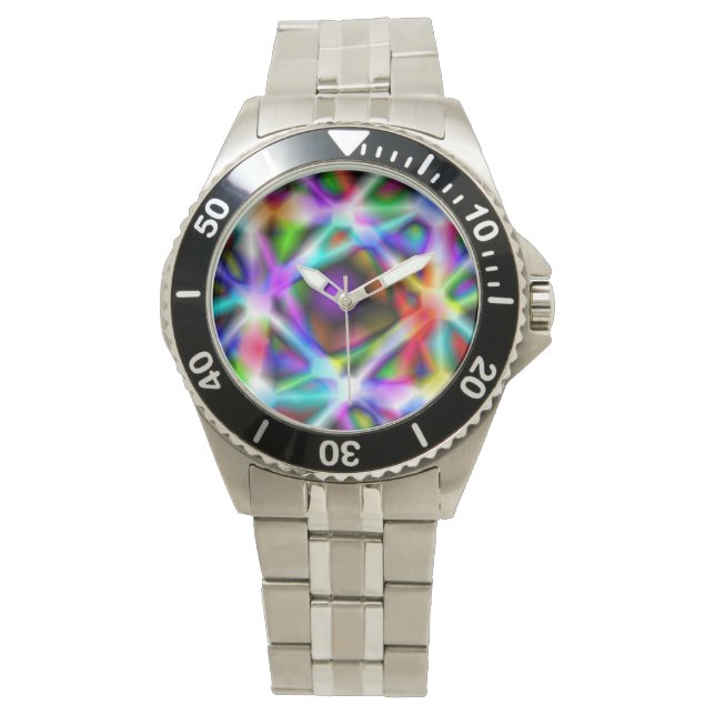 Iridescent Chrome Vijf Horloge (Voorkant)