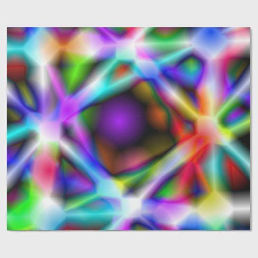 Iridescent chroom vijf cadeaupapier (Vlak)