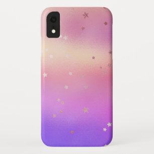 Iridescent Colors met Roos Gold Stars Pattern Case-Mate iPhone Case