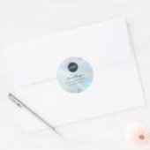 Iridescent Company Logo Bedrijfsnaam Ronde Sticker (Envelop)