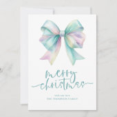 Iridescent Coquette 2026 Kalender Vrolijk Kerstfee Feestdagenkaart (Voorkant)