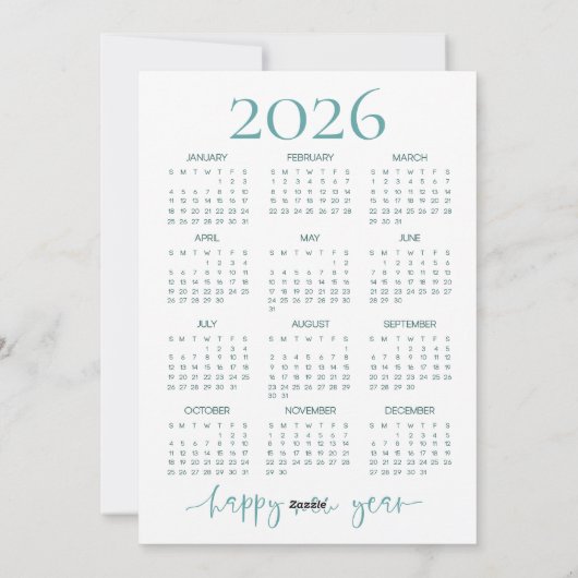 Iridescent Coquette 2026 Kalender Vrolijk Kerstfee Feestdagenkaart (Achterkant)