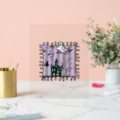 Iridescent Coquette Halloween Acryl Bord (Huwelijk)