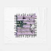 Iridescent Coquette Halloween Fleece Deken (Voorkant (Horizontaal))