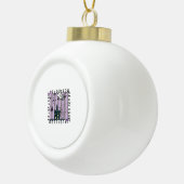 Iridescent Coquette Halloween Keramische Bal Ornament (Rechts)