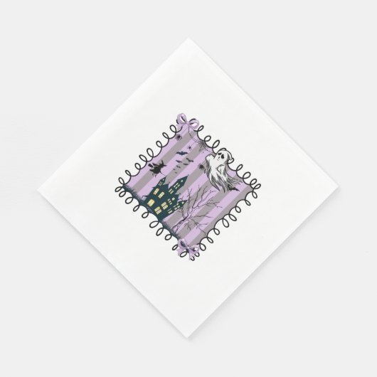 Iridescent Coquette Halloween Servet (Hoek)