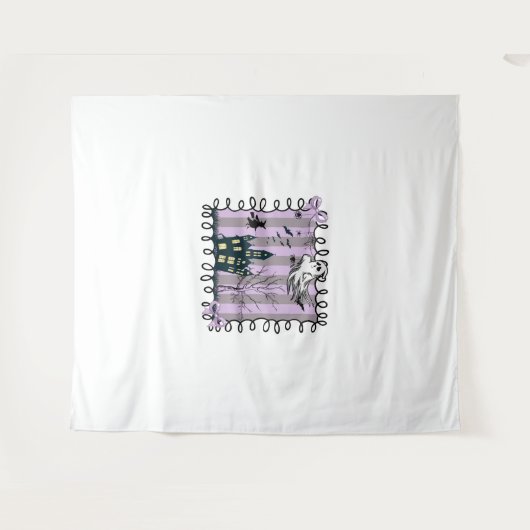 Iridescent Coquette Halloween Wandkleed (Voorkant (horizontaal))