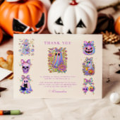 Iridescent Coquette Spooky ONE Halloween Bedankkaart