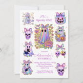 Iridescent Coquette Spooky ONE Halloween Kaart (Voorkant)