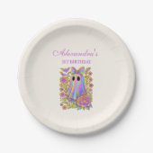 Iridescent Coquette Spooky ONE Halloween Papieren Bordje (Voorkant)