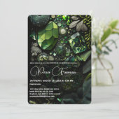 Iridescent Crystal Gemstenen, Green,Moss, Kaart (Staand voorkant)