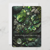 Iridescent Crystal Gemstenen, Green,Moss, Kaart (Achterkant)