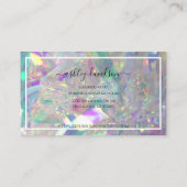 Iridescent Crystal | Haarstylist Visitekaartjes (Achterkant)