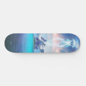 Iridescent Crystal Island Energy Station Jelly UFO Persoonlijk Skateboard (Horizontaal)