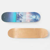 Iridescent Crystal Island Energy Station Jelly UFO Persoonlijk Skateboard (Horizontaal)