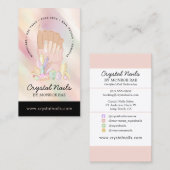 Iridescent Crystal Nail Salon - Nail Technicien Bu Visitekaartje (Voorkant / Achterkant)
