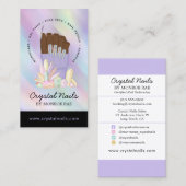 Iridescent Crystal Nail-technicus Beauty Salon Bu Visitekaartje (Voorkant / Achterkant)