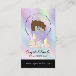 Iridescent Crystal Nail-technicus Beauty Salon Bu Visitekaartje