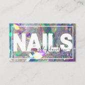 Iridescent Crystal | Nail-technicus Visitekaartje (Voorkant)