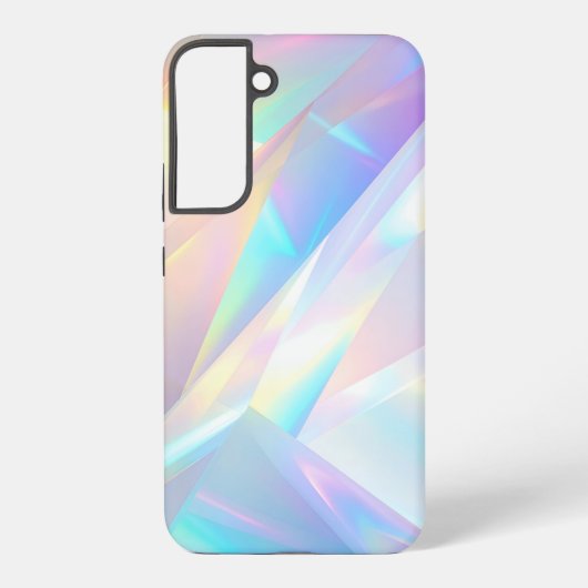 Iridescent Crystal Prism Holographic Design Samsung Galaxy Hoesje (Achterkant)