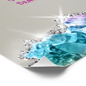 Iridescent Crystals prijslijst Poster (Hoek)