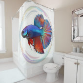 Iridescent Current -  Douchegordijn (In situ)