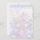 Iridescent Diamond Wedding Dress Vrijgezellenfeest Kaart (Achterkant)