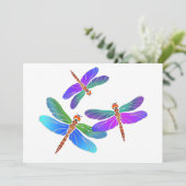Iridescent Dive Bombing Dragonfings Kaart (Staand voorkant)