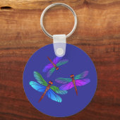 Iridescent Dive Bombing Dragonfings Sleutelhanger (Voorkant)