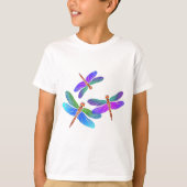 Iridescent Dive Bombing Dragonfings T-shirt (Voorkant)